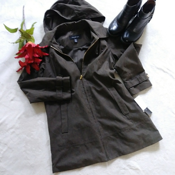 SALE! NWT Jones New York Hooded Rain Jacket - Picture 5 of 7